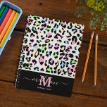 Animal Print Leopard Chic Monogram 2025 Planner<br><div class="desc">Trendy animal print 2025 planner featuring a modern multi-coloured leopard print pattern,  your initials,  and name in a elegant handwritten script font.</div>