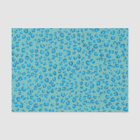Animal Print Leopard Pattern Blue Gift