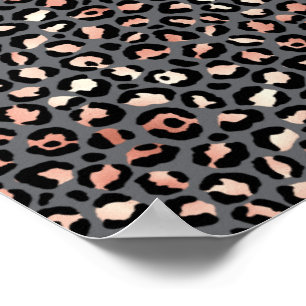 Animal Print Leopard Spots Black Pink Wild Animals