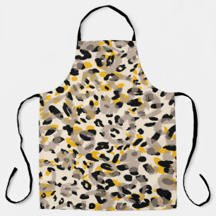 Animal print, leopard texture background apron