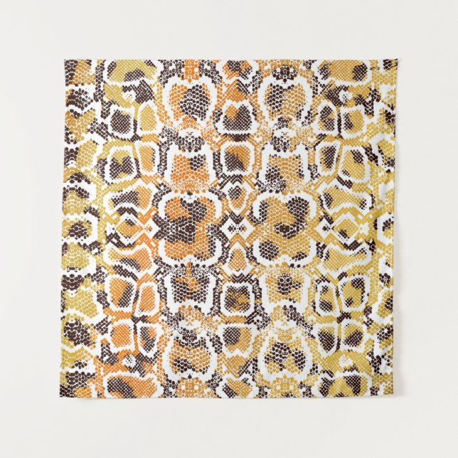 Animal print, leopard texture background, snake pa tapestry (Front)