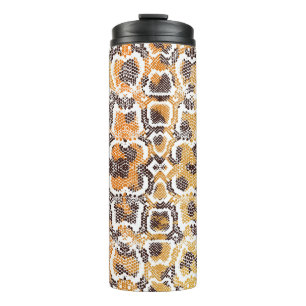 Animal print, leopard texture background, snake pa thermal tumbler