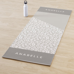 Animal print modern colourful geometric yoga mat