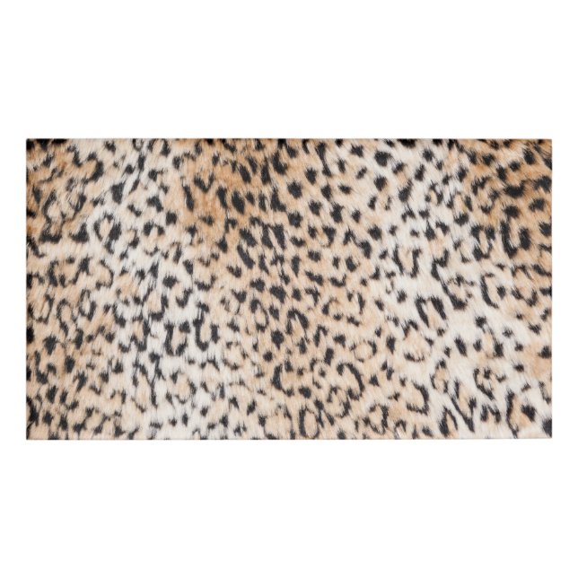 Animal Print Name Tag (Front)