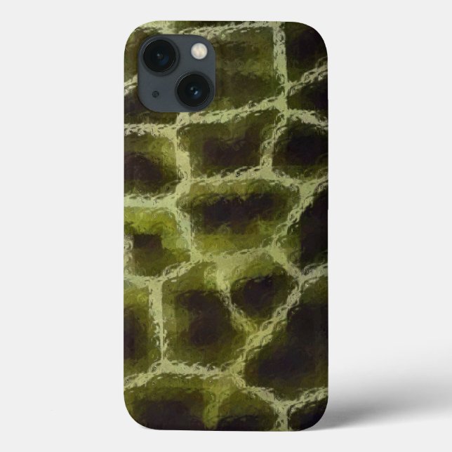 Animal Print Olive Green Case-Mate iPhone Case (Back)