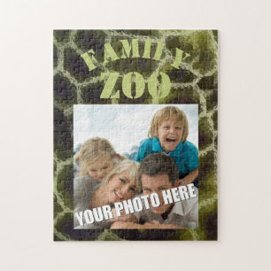 Animal Print Olive Green Jigsaw Puzzle