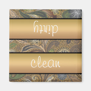 Animal Print Paisley Pattern Magnet