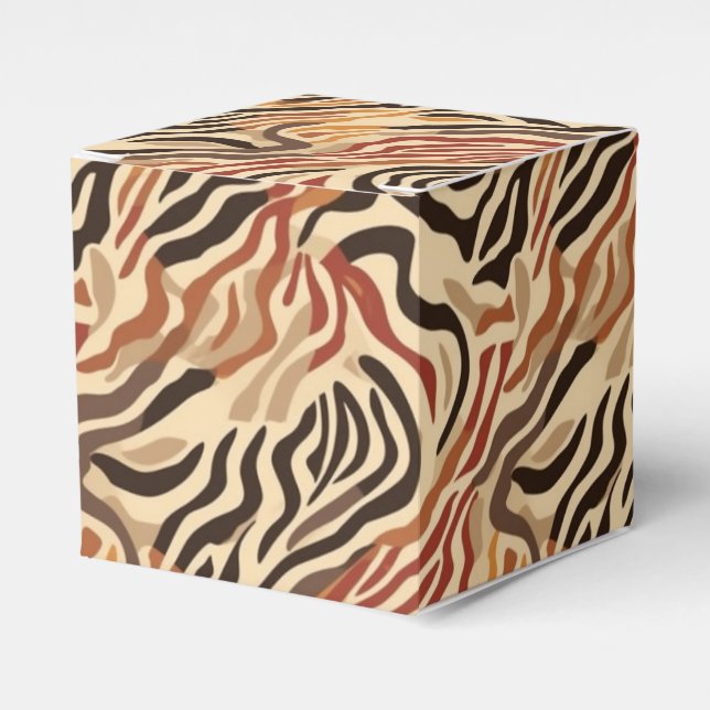 Animal Print Party Favour Box (Front Side)
