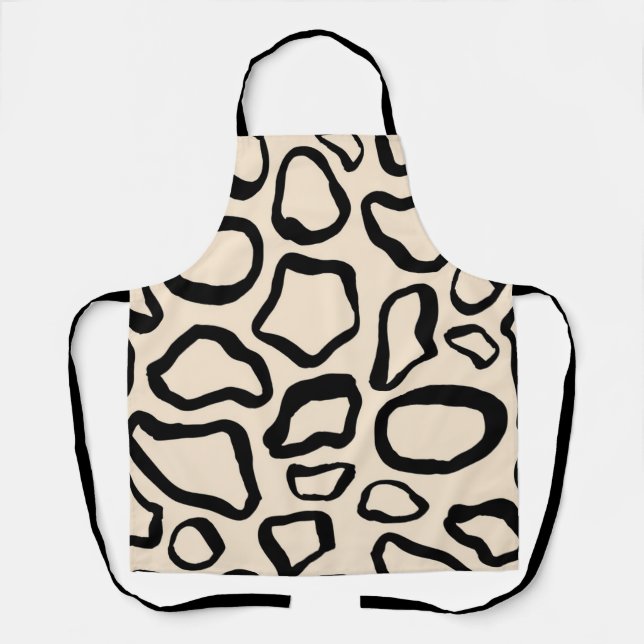 Animal print pattern apron (Front)
