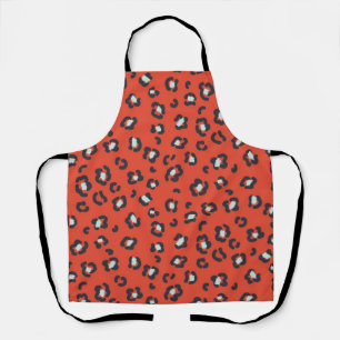 Animal print pattern apron
