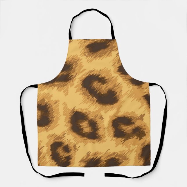 Animal print pattern apron (Front)