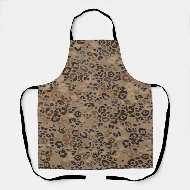 Animal print pattern apron (Front)