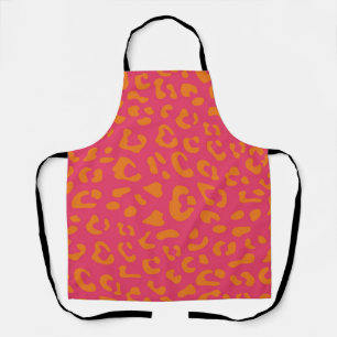 Animal print pattern apron