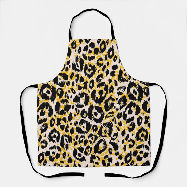 Animal print pattern apron (Front)