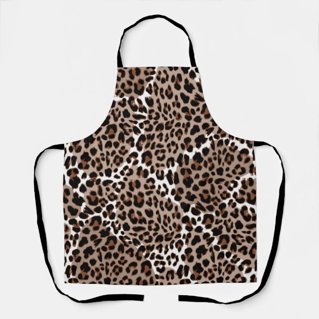 Animal print pattern apron (Front)