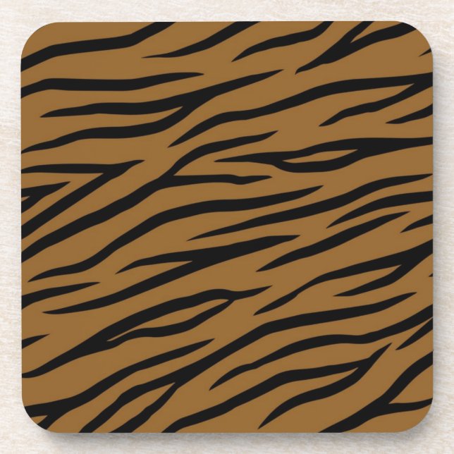 Animal print pattern coaster (Front)