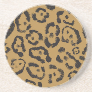 Animal print pattern coaster