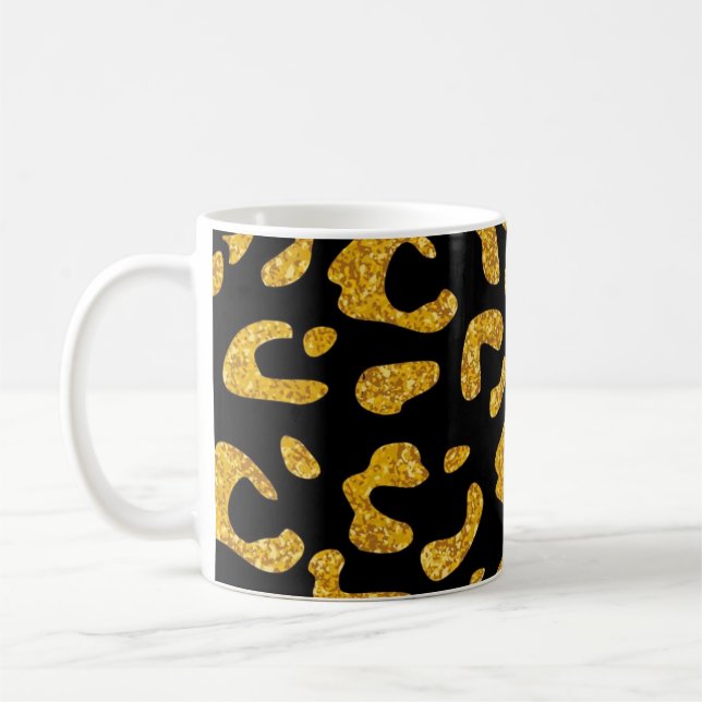 Animal print pattern coffee mug (Left)
