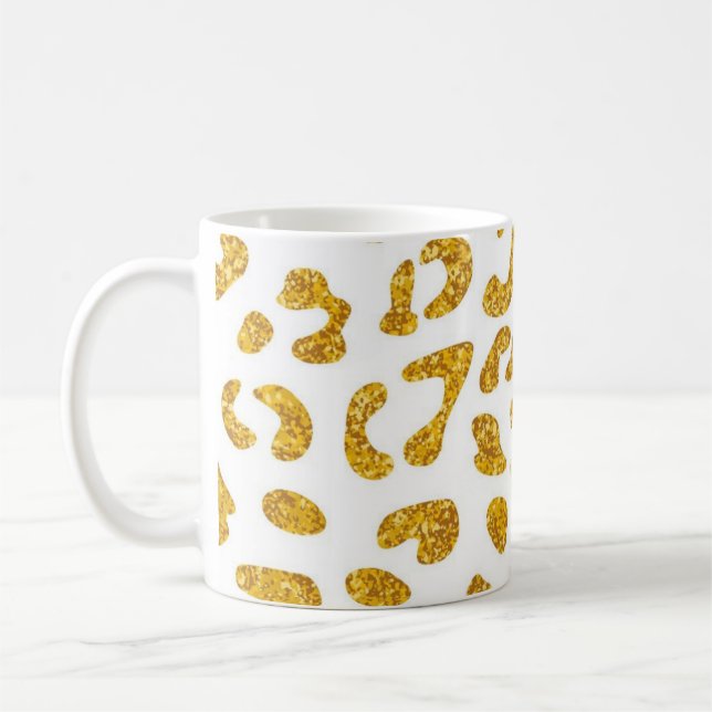 Animal print pattern coffee mug (Left)