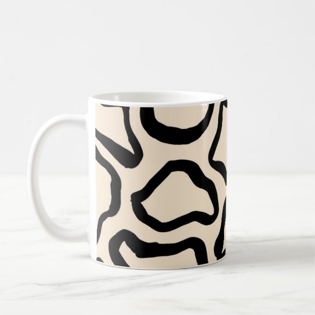 Animal print pattern coffee mug (Left)