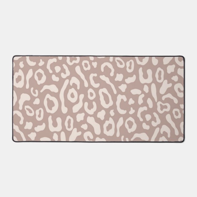 Animal print pattern desk mat (Front)