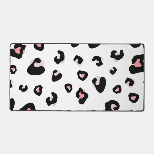 Animal print pattern desk mat (Front)