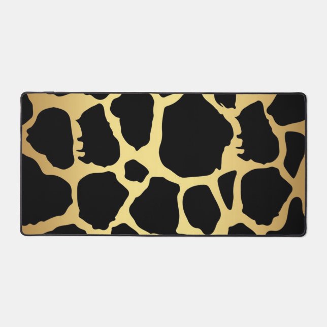 Animal print pattern desk mat (Front)