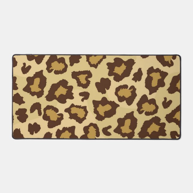 Animal print pattern desk mat (Front)