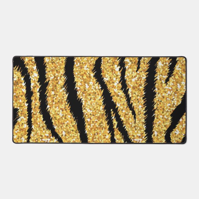 Animal print pattern desk mat (Front)