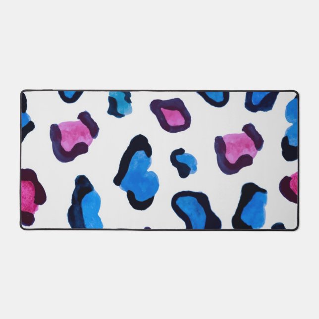 Animal print pattern desk mat (Front)