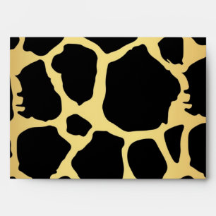 Animal print pattern envelope
