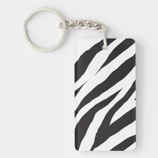 Animal print pattern key ring (Front)