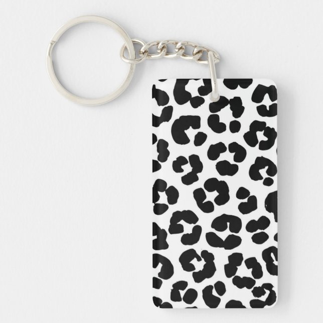 Animal print pattern key ring (Front)
