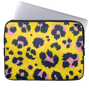 Animal print pattern laptop sleeve