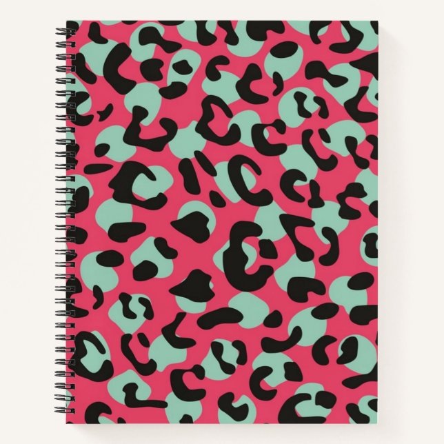 Animal print pattern notebook (Front)
