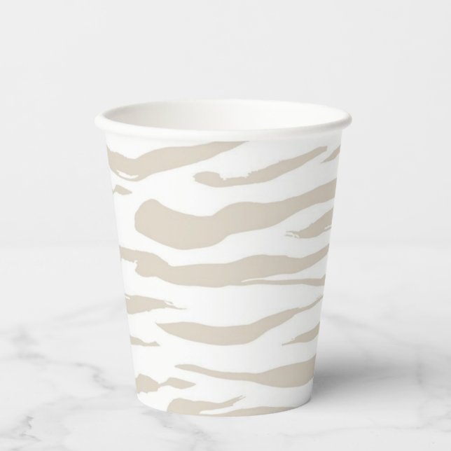 Animal print pattern paper cups (Front)