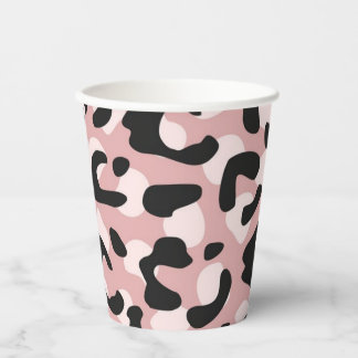Animal print pattern paper cups