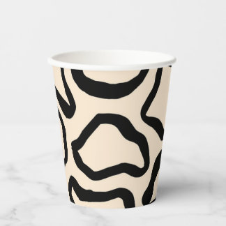 Animal print pattern paper cups