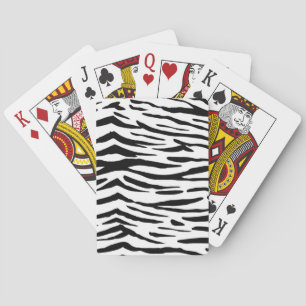 Animal print pattern playing cards
