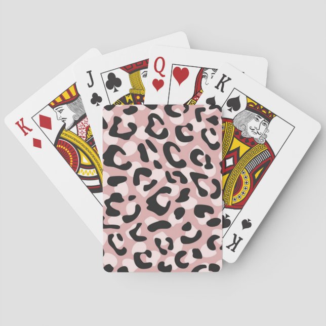 Animal print pattern playing cards (Back)