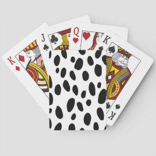 Animal print pattern playing cards