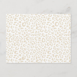 Animal print pattern postcard