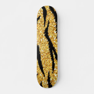 Animal print pattern skateboard