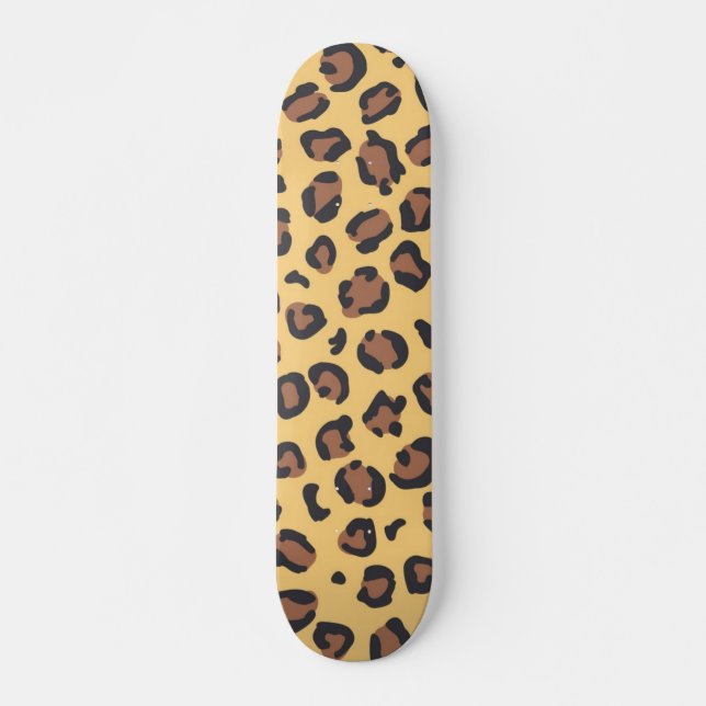 Animal print pattern skateboard (Front)