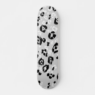 Animal print pattern skateboard