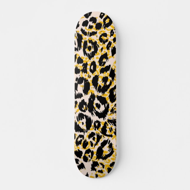 Animal print pattern skateboard (Front)