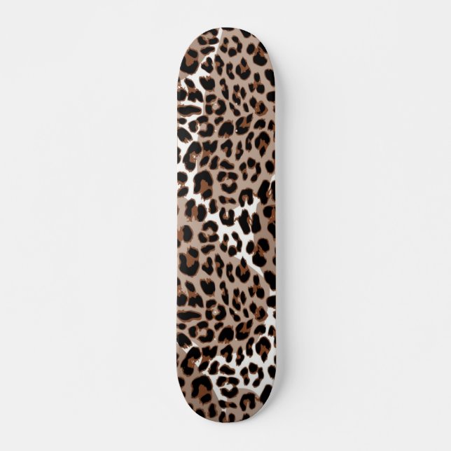 Animal print pattern skateboard (Front)