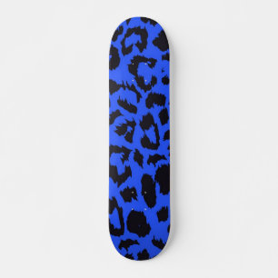 Animal print pattern skateboard