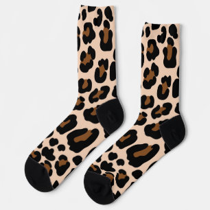 Animal print pattern socks