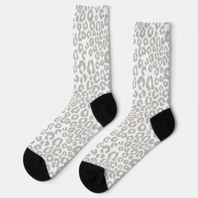 Animal print pattern socks (Left)